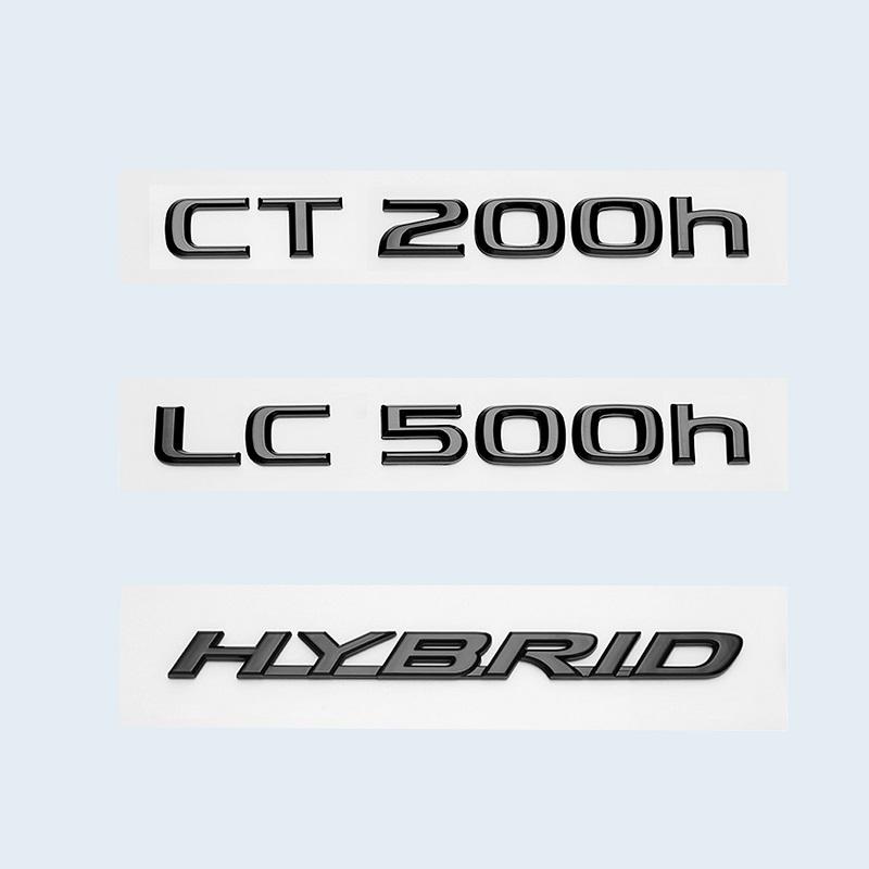 Глянцевый черный 3D ABS буквы номер CT200h LC500 LC500h ГИБРИДНАЯ эмблема для Lexus багажник автомобиля логотип наклейка значок аксессуары