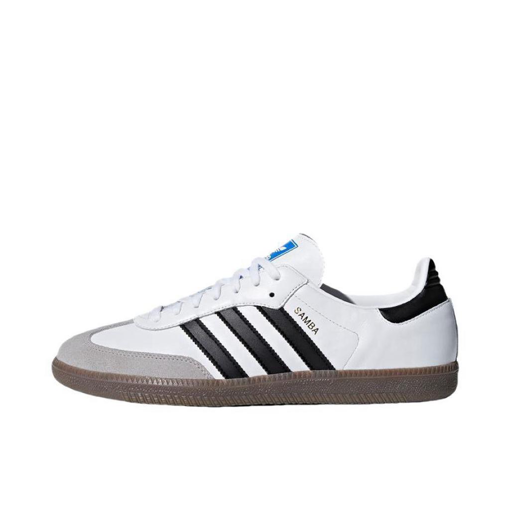 adidas Оригинальные Кроссовки для скейтборда SAMBA OG Низкие Унисекс Серебристые B75806(Team920-SBOX)