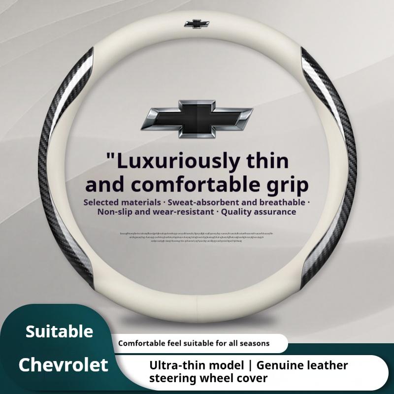 AABHK1 Leather Car Steering Wheel Cover for Chevrolet Chevy Malibu Spark tracker Cruze Sonic Camaro Equinox Volt Seeker Accessories