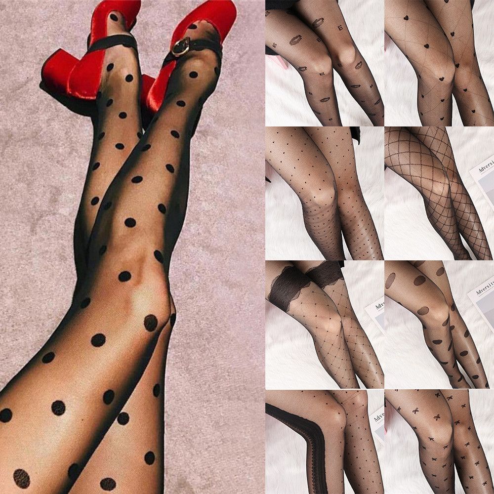 Female Elastic Bodysuit Tattoo Thigh stockings Women Lingerie Pantyhose Plus Size