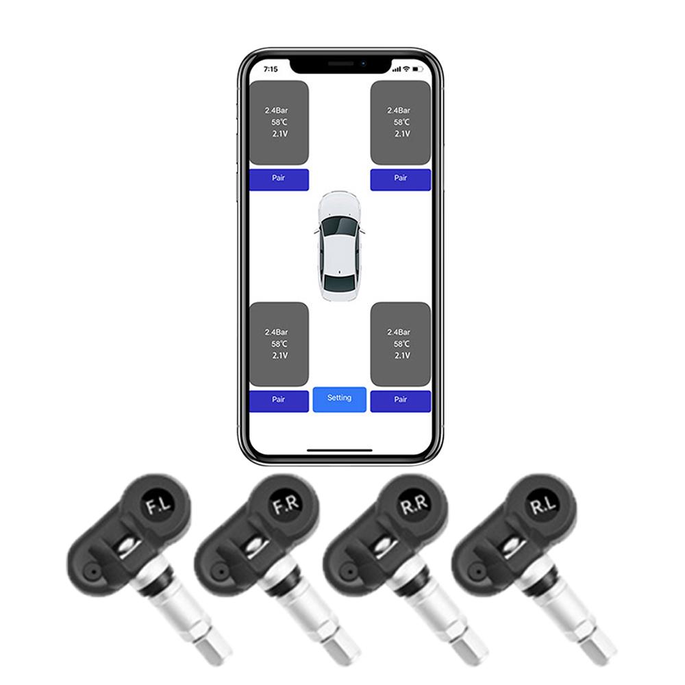 Датчики давления в шинах TPMS с поддержкой Bluetooth Система контроля давления в шинах Внутренние датчики Датчик давления в шинах для защиты от кражи