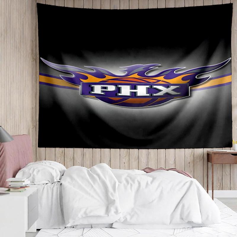 1PC Suns Basketball Artwork Quick-Dry Tapestry, Unique Design Tapestry, Suitable for Bedroom,Livingroom, Playroom,Heartwarming Holiday Gifts