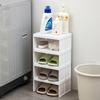 Multi-functional Shoes Storage Rack Stackable Plastic Slippers Drying Rack Space-Saving Bathroom Shelf Shoes Storage Organzation