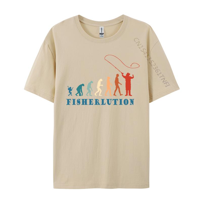 Fisherlution Fisherman Evolution Нимфовая Нахлыстовая Рыбалка Хип-Хоп Обычные Футболки Топы и Футболки Для Мужчин Топовые Футболки Простой Стиль