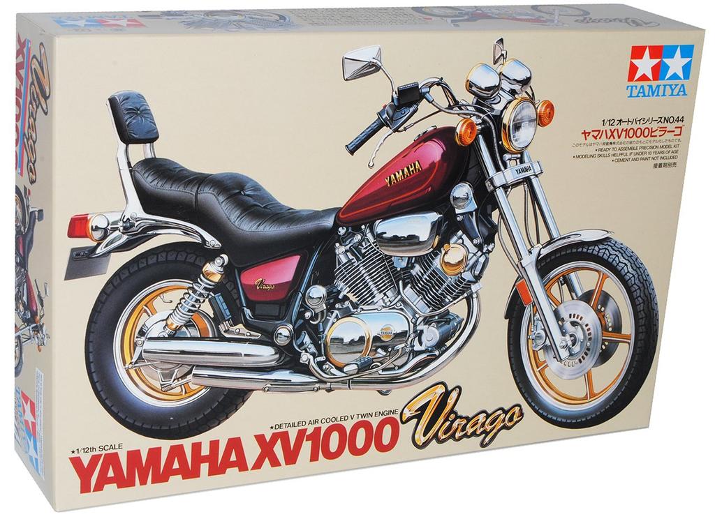 Tamiya Motorcycle Series 44 Yamaha XV1000 Virago Plastic Model Kit 14044 1/12 No.
