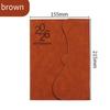 English 2026 Schedule Book Efficiency Manual 365 Day Planner Diary Weekly Planner  Students