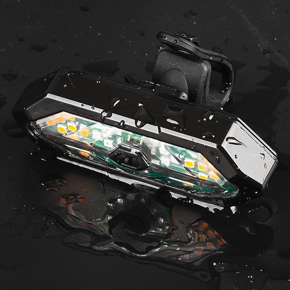 Умный велосипедный сигнал поворота, USB перезаряжаемый задний фонарь для велосипеда, задний фонарь, беспроводной светодиодный пульт дистанционного управления