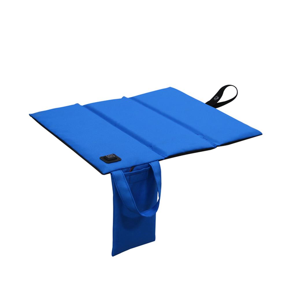 Уличная USB перезаряжаемая подушка сиденья с подогревом, портативный складной коврик для сиденья стула, 3 уровня нагрева