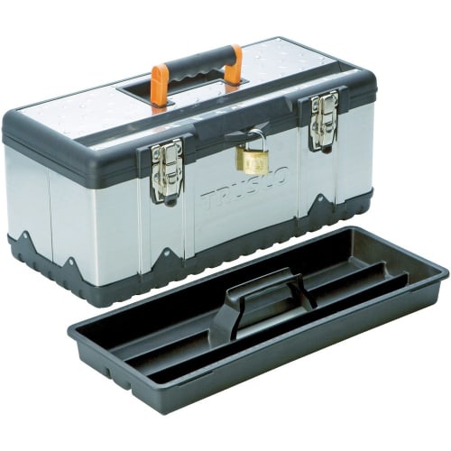 TRUSCO Stainless Steel Tool Box M Size TSUS-3025M