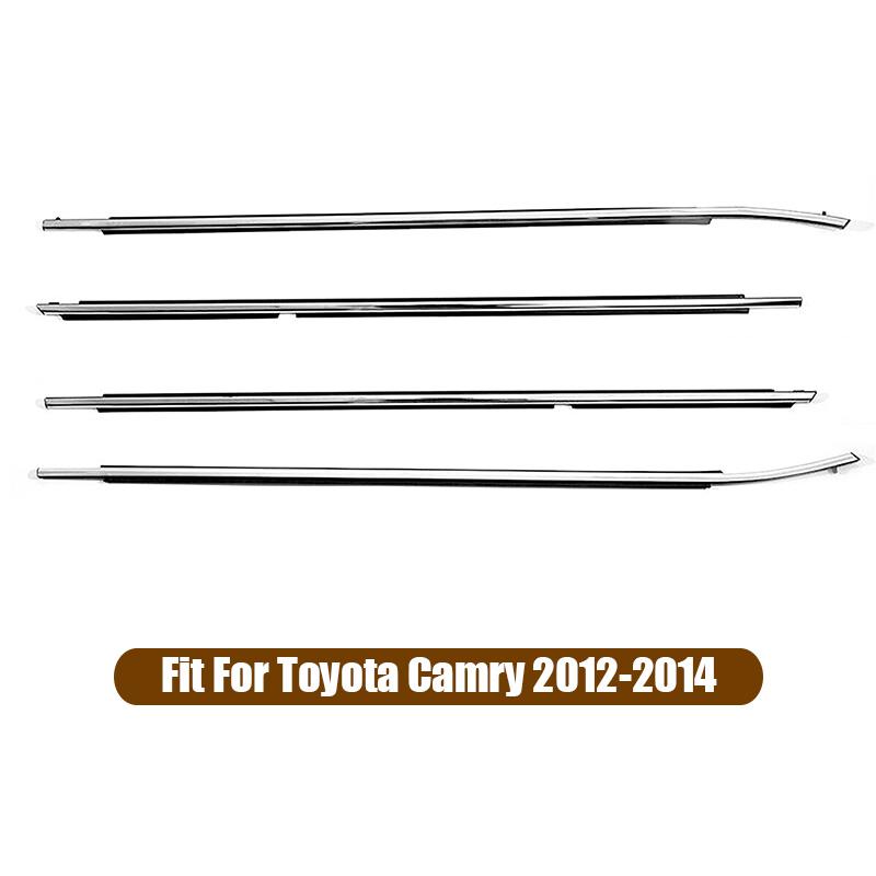 4 шт./компл. резиновые уплотнители для окон и дверей, водонепроницаемые, подходят для Toyota Camry 2006-2011 / 2012-2014