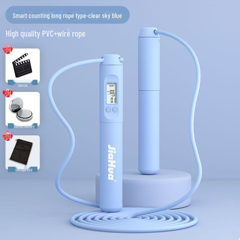 Регулируемая скакалка с утяжелителем для фитнес-тренировок при подготовке к экзаменам в старшей школе