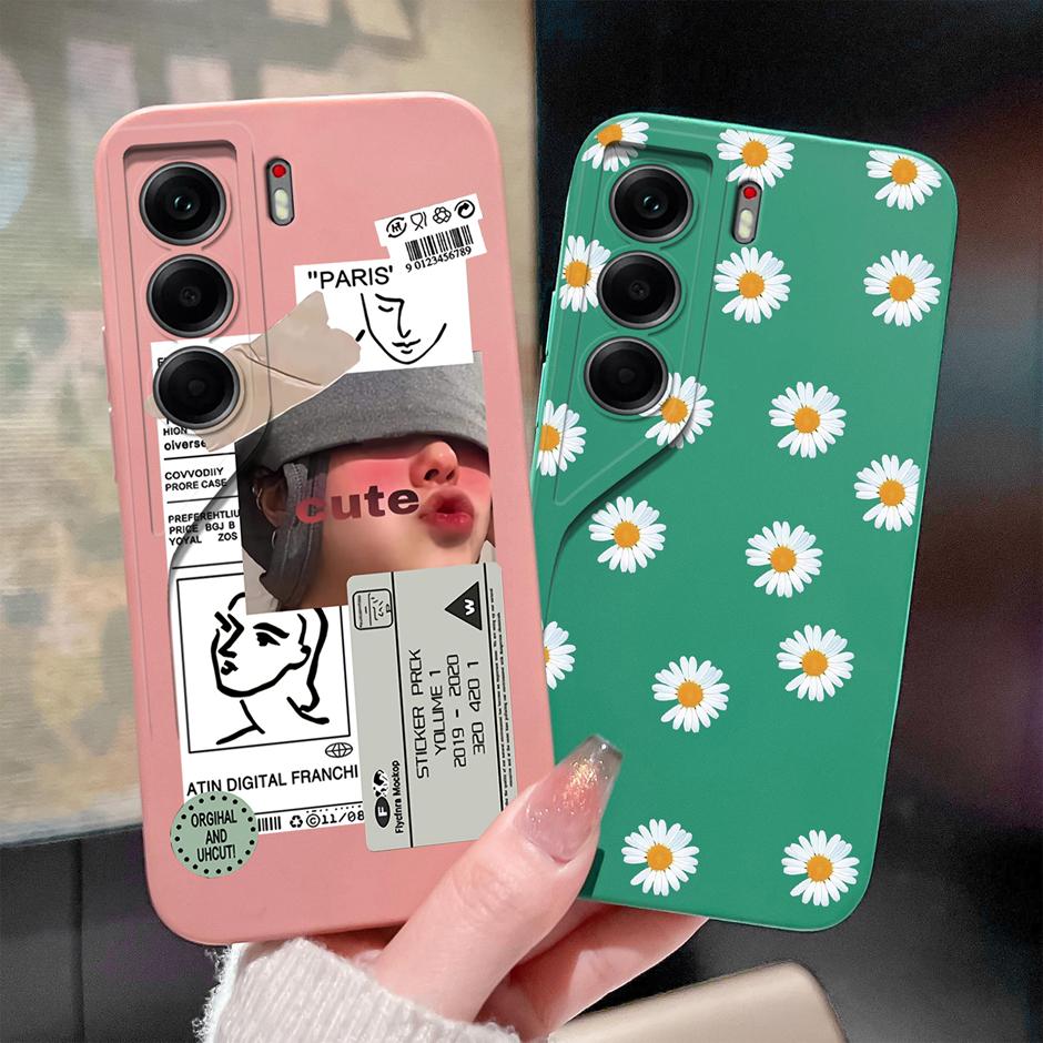 For Tecno Camon 40 Pro 4G 5G Case Cute Sweet Girls Cat Soft Silicone Protective Back Cover For TecnoCamon40 40Pro Fundas Bumper