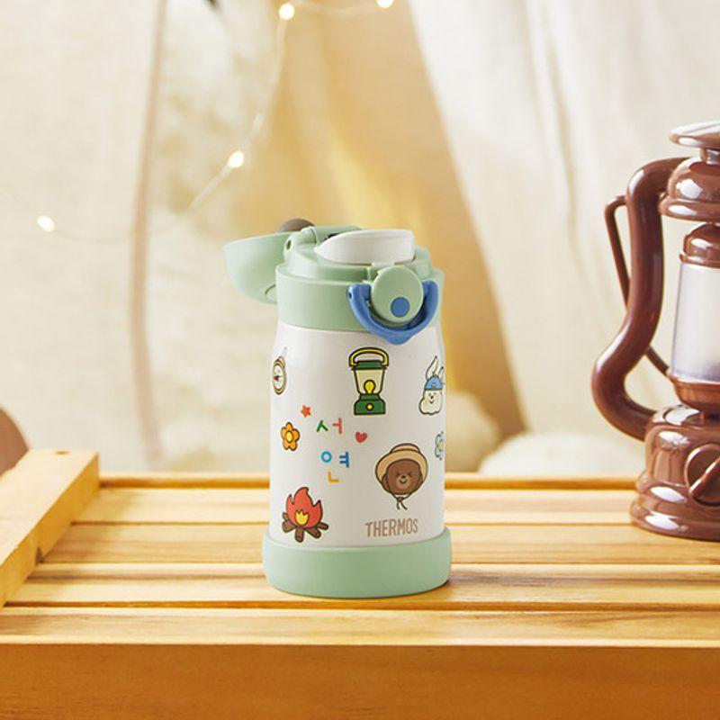 THERMOS [Thermos] One-Touch Tumbler My Design Bottle 3 JNR-252K (250ml) Basic Sticker Included