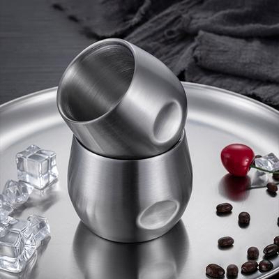 Кружка для кофе Leeseph Durable, чашка для эспрессо, двойная изоляция, толстые чашки из нержавеющей стали для 150 мл 200 мл, кухонные принадлежности