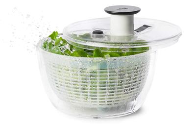 OXO Салатница, Овощесушилка, Маленькая, Круглая, На 2-3 порции, Подходит для одиночного использования, 20,5 x 20,5 x 12 см, Можно мыть в посудомоечной машине (Низкая температура)