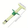 5-in-1 Sliding Gauge Measuring Tool Multifunctional Plastic Drawing Ruler Household Tailor's Patchwork Ruler Sewing Accessories