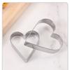 3/12pcs Cookie Cutters Stainless Steel Flowers Heart Circle Stars Baking Mould DIY Baking Molds Biscuit Cutter Fruit Egg Mould