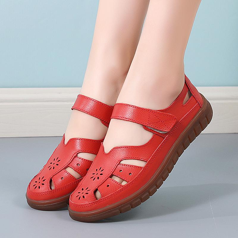 Женские сандалии, летние, новые, удобные, сандалии с круглым носком и полой щиколоткой, женская мода, дышащая, нескользящая, пляжная обувь