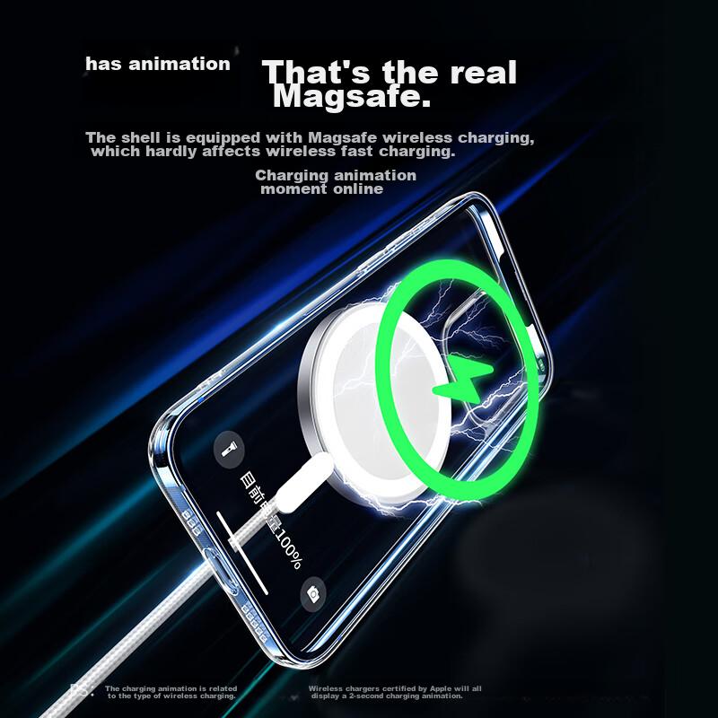 UGreen IPhone 13 Pro Case, MagSafe Compatible, Wireless Charging, Shockproof, Anti-Fingerprint, Anti-Scratch, Anti-Drop, Ultra-Thin Transparent