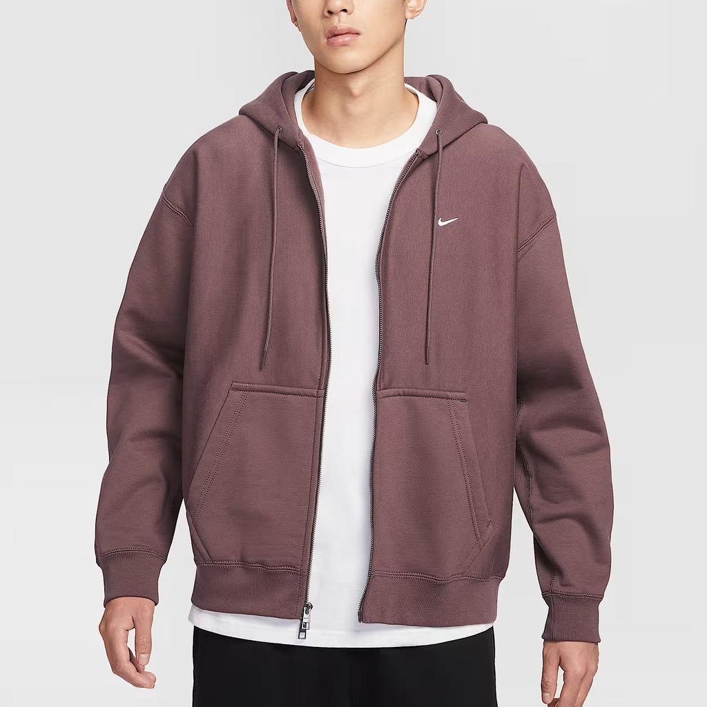 Nike Толстовка с капюшоном на молнии Solo Swoosh свободного кроя с длинным рукавом для мужчин HV1085-502