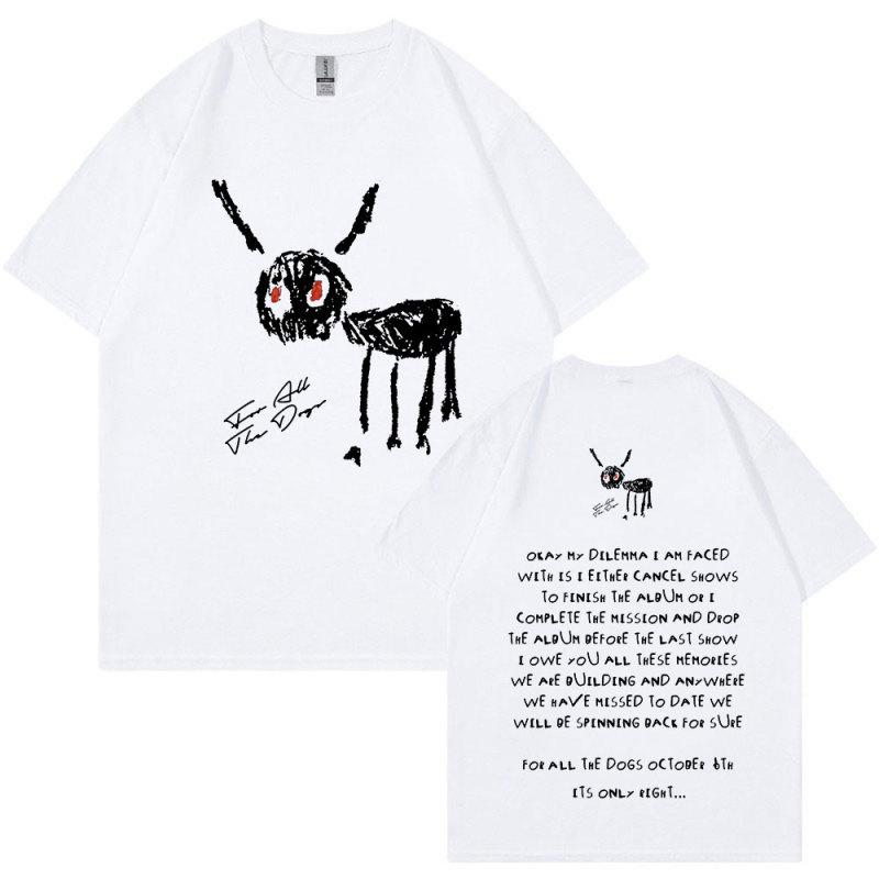 Винтажная футболка «Рэппер Дрейк для всех собак», мужская модная футболка в стиле хип-хоп, большие футболки с короткими рукавами из 100% хлопка, уличная одежда