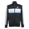 Детский спортивный костюм Adidas Tiberio (KQG66) - Верх Черный/Светящийся синий/Синий фьюжн/Белый, Низ Черный/Белый (KB7327)