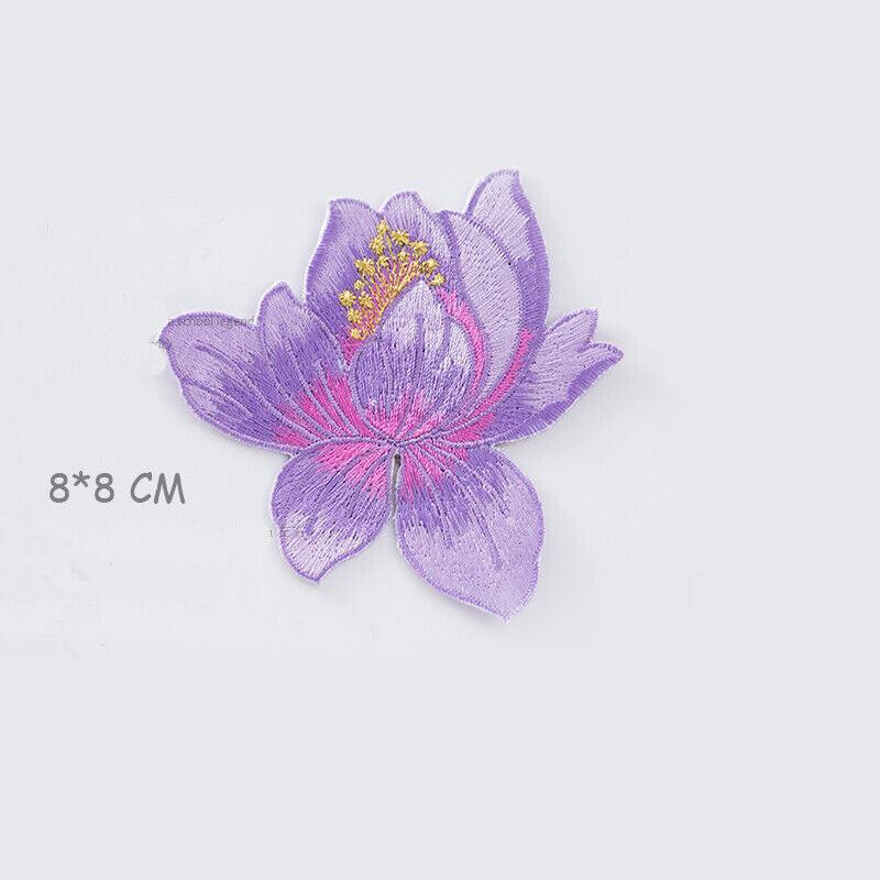 1 упаковка, аппликация в виде розы, нашивка в виде розы, вышивка лотоса, железная нашивка, аппликация, значок, тканевая наклейка, железная нашивка, швейные аксессуары