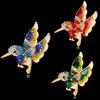 Fashion Bird Rhinestone Alloy Women's Brooch Pin Dress Sweater Clothes Ornament