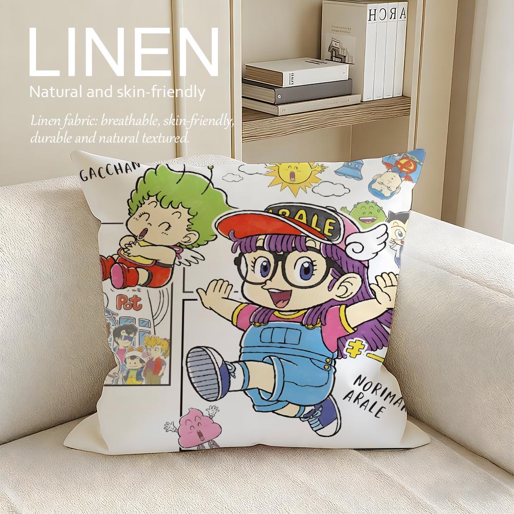Anime Kawaii Dr Slump Cushion Cover Pillowcase Set Pcs x x Breathable Washable Sofa Cushion Cover