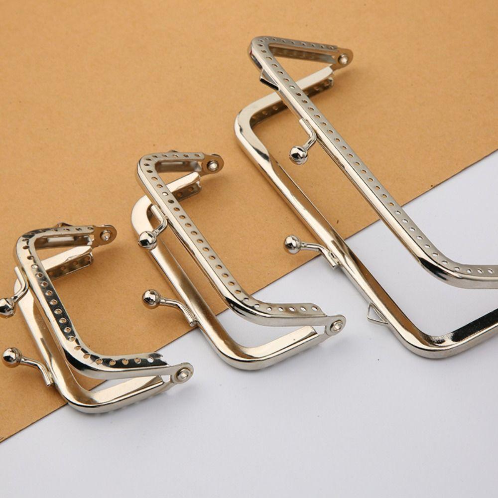 Metal Vintage Sewing DIY Craft Bags Parts Closure Clutch Purse Clasp Purse Frame Kiss Clasp