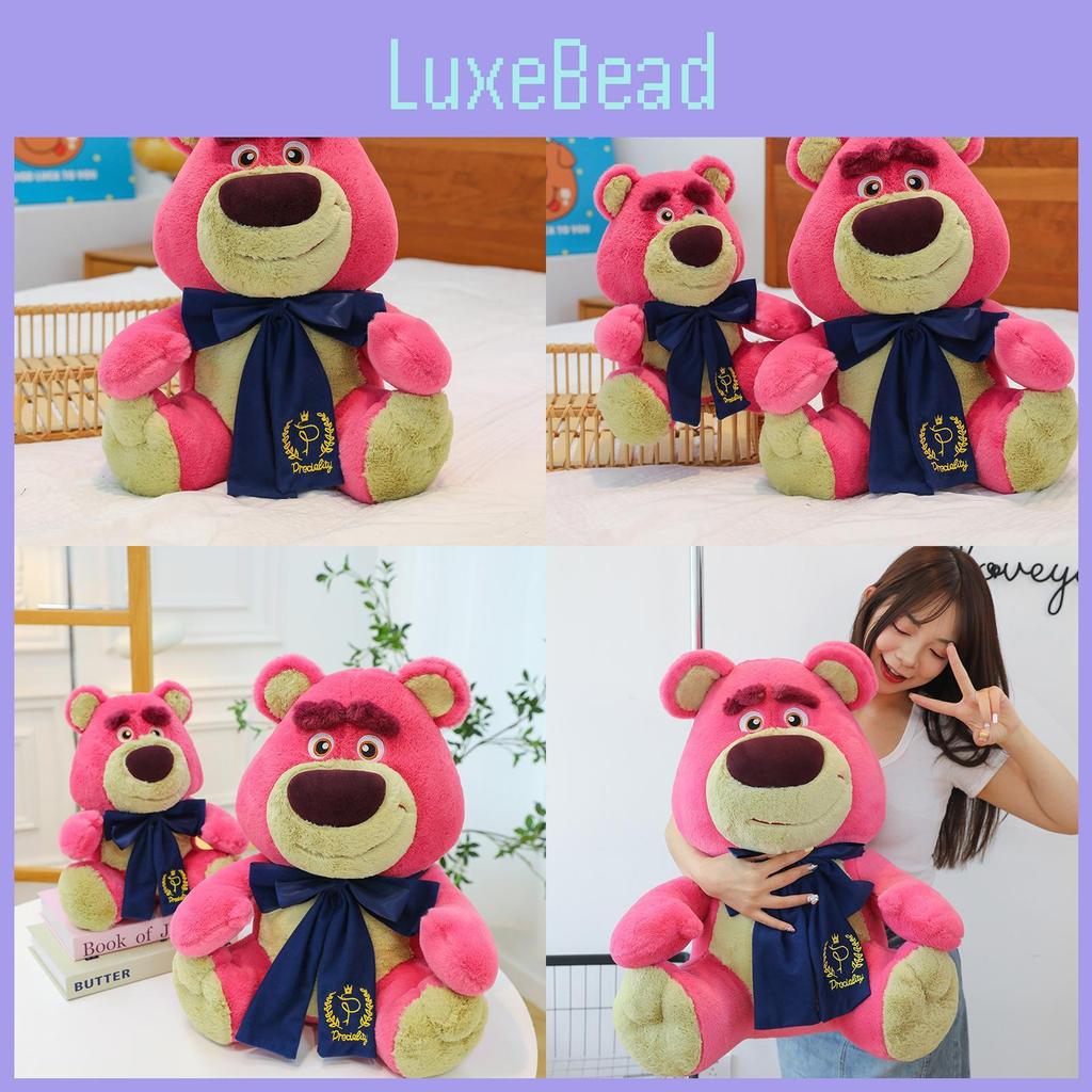 Adorable Strawberry Bear Plush Toy For Girls Soft Cute Cartoon Animal Doll Gift