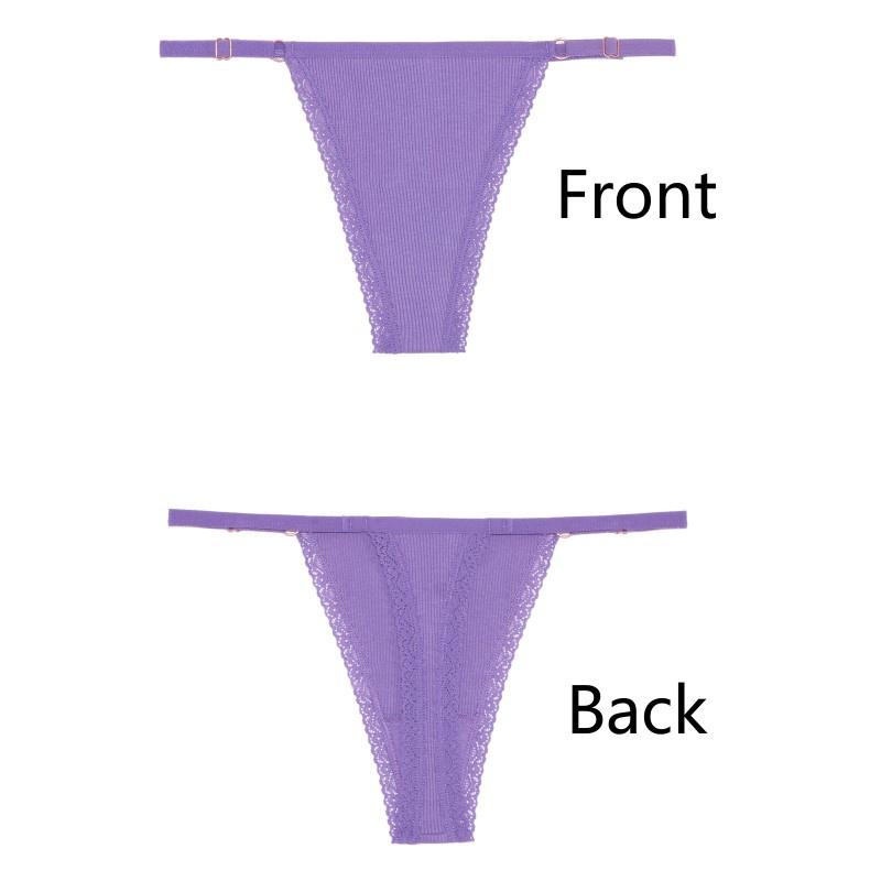 Хлопковые стринги, нижнее белье, регулируемое нижнее белье, удобные трусы, дышащие стринги для девочек, нижнее белье, бикини