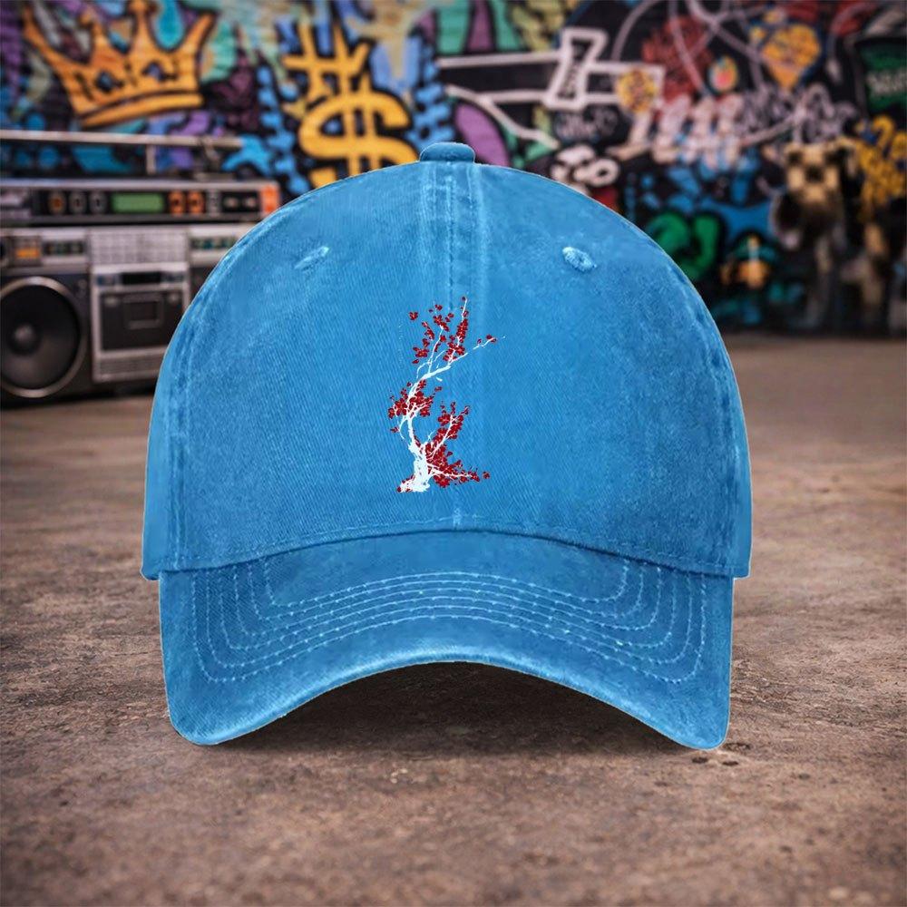 pc pcs Unisex Duckbill Baseball Cap Suitable for Parties Hook  Loop Closure Lightweight Washed Vintage Hat with Red Plum Bl