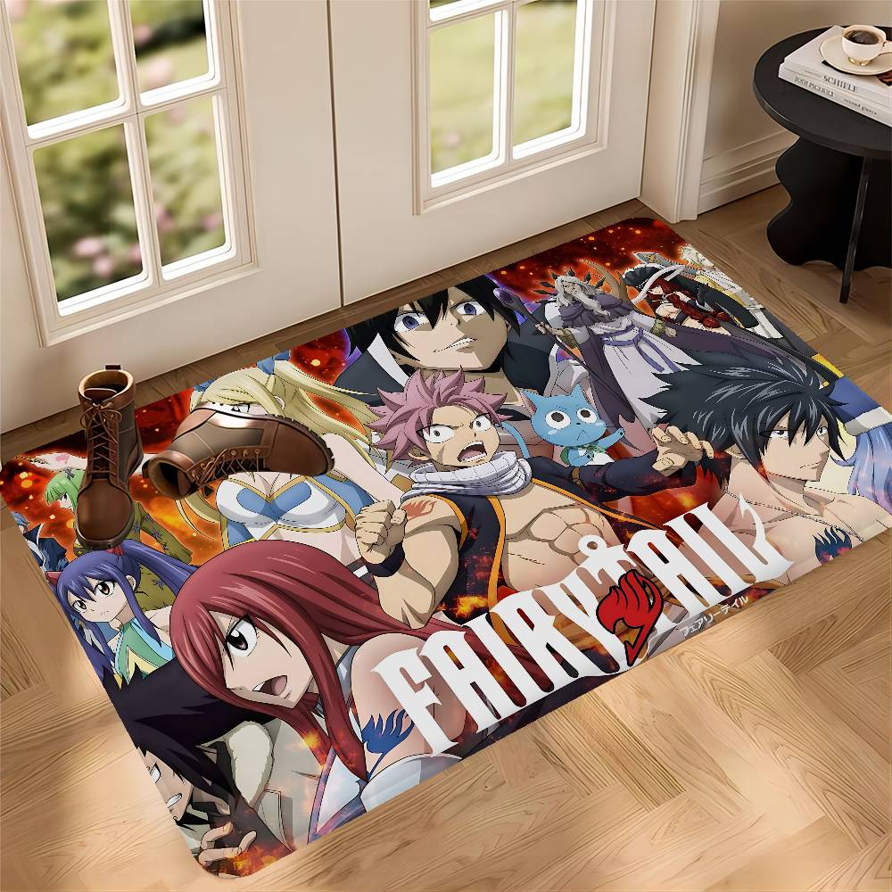 ANIME FAIRY TAIL CARTOON Room Mats Cheaper Anti-slip Modern Living Room Balcony Printed Modern Home Decor