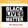 Яркий флаг Black Lives Matter 3x5 футов из прочного полиэстера с латунными люверсами