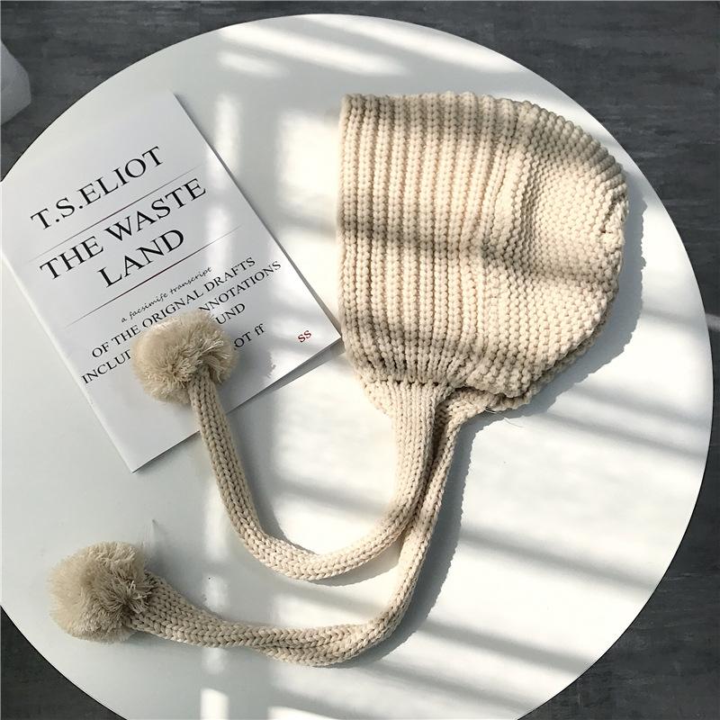 Y2K шапки-бини для женщин вязаные крючком защитные уши шапка-бини унисекс осенние искусственные норковые вязаные шапки-бини капор
