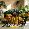 Custom Name Personalized Neymar Jr Print Blanket, Home Decor, Bedroom, Sofa, Camping, Couch, Gifts for Birthday Christmas