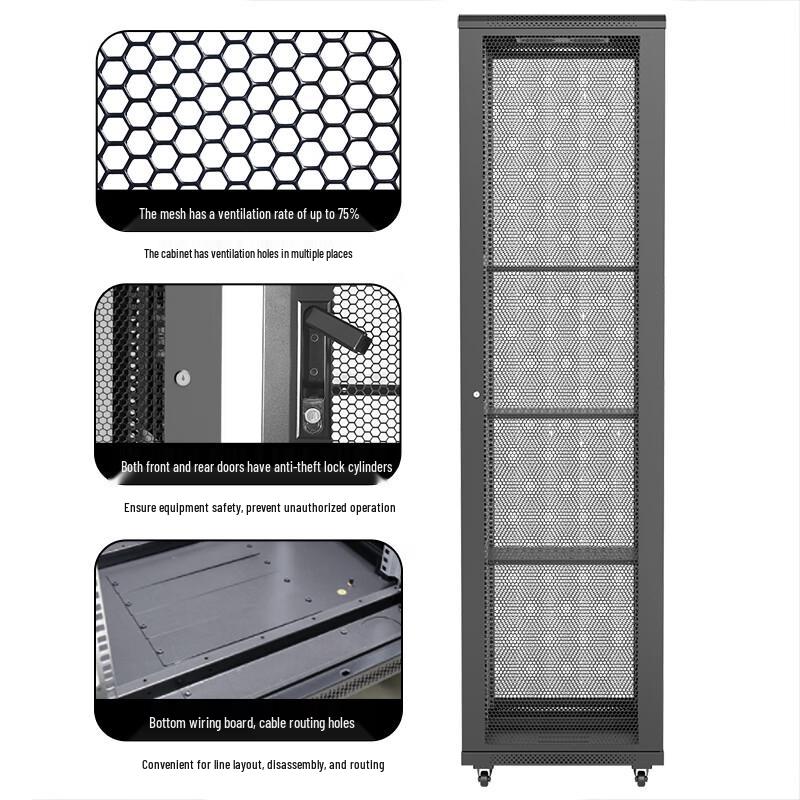 47U Network Server Rack Cabinet with Mesh Doors