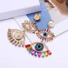 Devil's Eye Exaggerated Earrings Women's Long Personalized Eye Ornaments Earstuds Retro Earrings