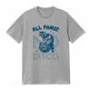 Retro Vintage Funny Cat Disco Ball All Panic Print Casual T Shirt vintage Washed Breathable Slightly Soft streetwear homme