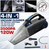 12В 120Вт Ручной автомобильный пылесос с цифровым насосом для накачивания шин, манометром, светодиодной подсветкой, пылесос для дома, автомобиля, 4 в 1