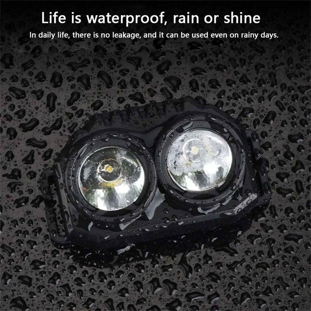 Head-mounted USB Rechargeable Head Light Waterproof Night Fishing Headlight Night Riding