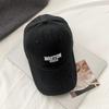 Wide Brim Baseball Cap Letter Embroidery Curved Brim Hat Ins Peaked Cap  Daily