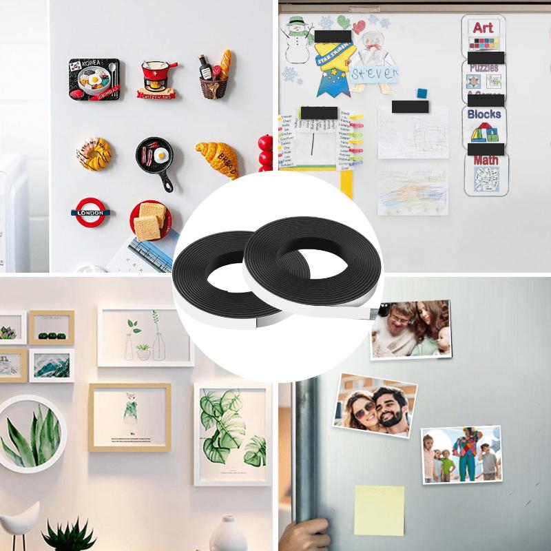Самоклеящаяся гибкая катушка с магнитной лентой очень подходит для поделок и поделок, досок и холодильников - толщина 2 мм