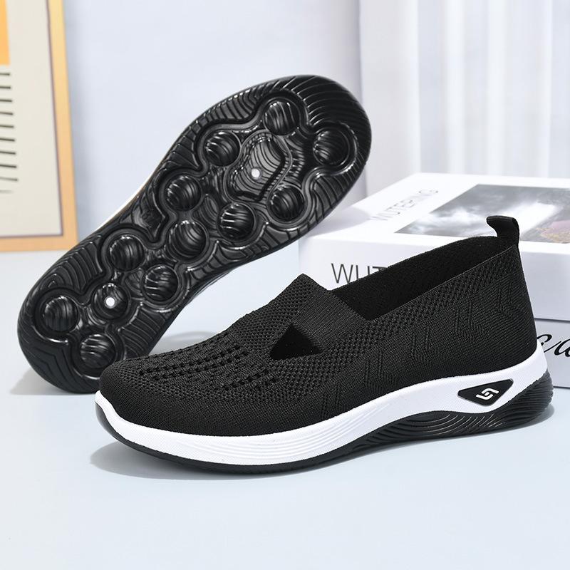 Женская обувь 2025 года, весенне-летняя обувь, обувь больших размеров, женская тканевая обувь с одной педалью, сетчатая обувь для мам