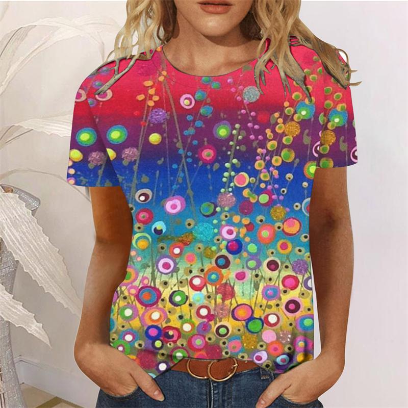 Sunflower Women's T-shirt O-neck Short Sleeve Printing Female Clothes Fashion Street T Shirt Girls Summer Casual Top Tees