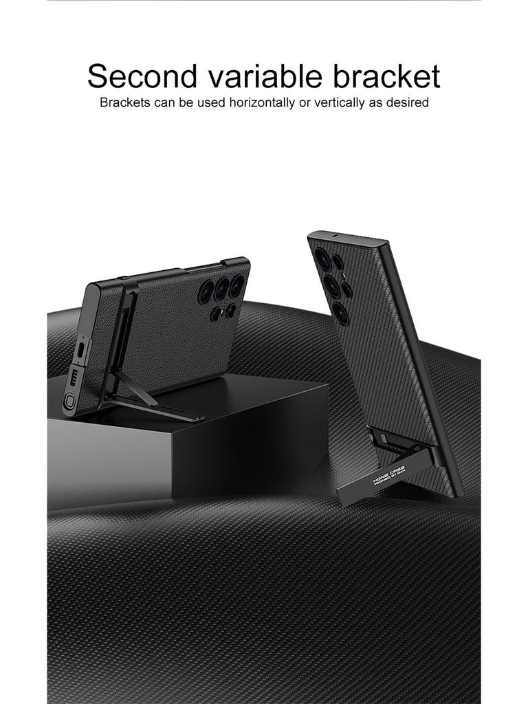 Ультратонкий кожаный чехол-подставка для Samsung S24/S24Plus/S24Ultra