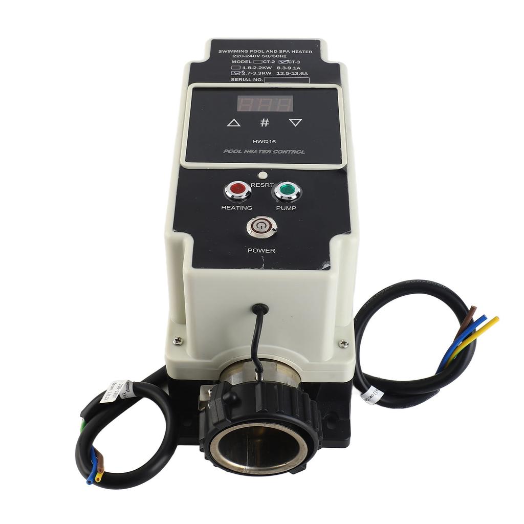 2.7 To 3.3KW Pool Heater Electric Swimming Pool Water Heater Hot Tub Thermostat with Digital
