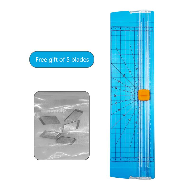 A4 Unidirectional Paper Cutter Accurate Safe Cutting With 5 Extra Blades Cuts 10 Sheet At Once For Craft Scrapbooking Office Use