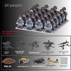 24 шт./компл. солдат Второй мировой войны фаланга винтовка оружие пистолет части персонажа строительный блок сборка DIY модель набор для изготовления игрушки